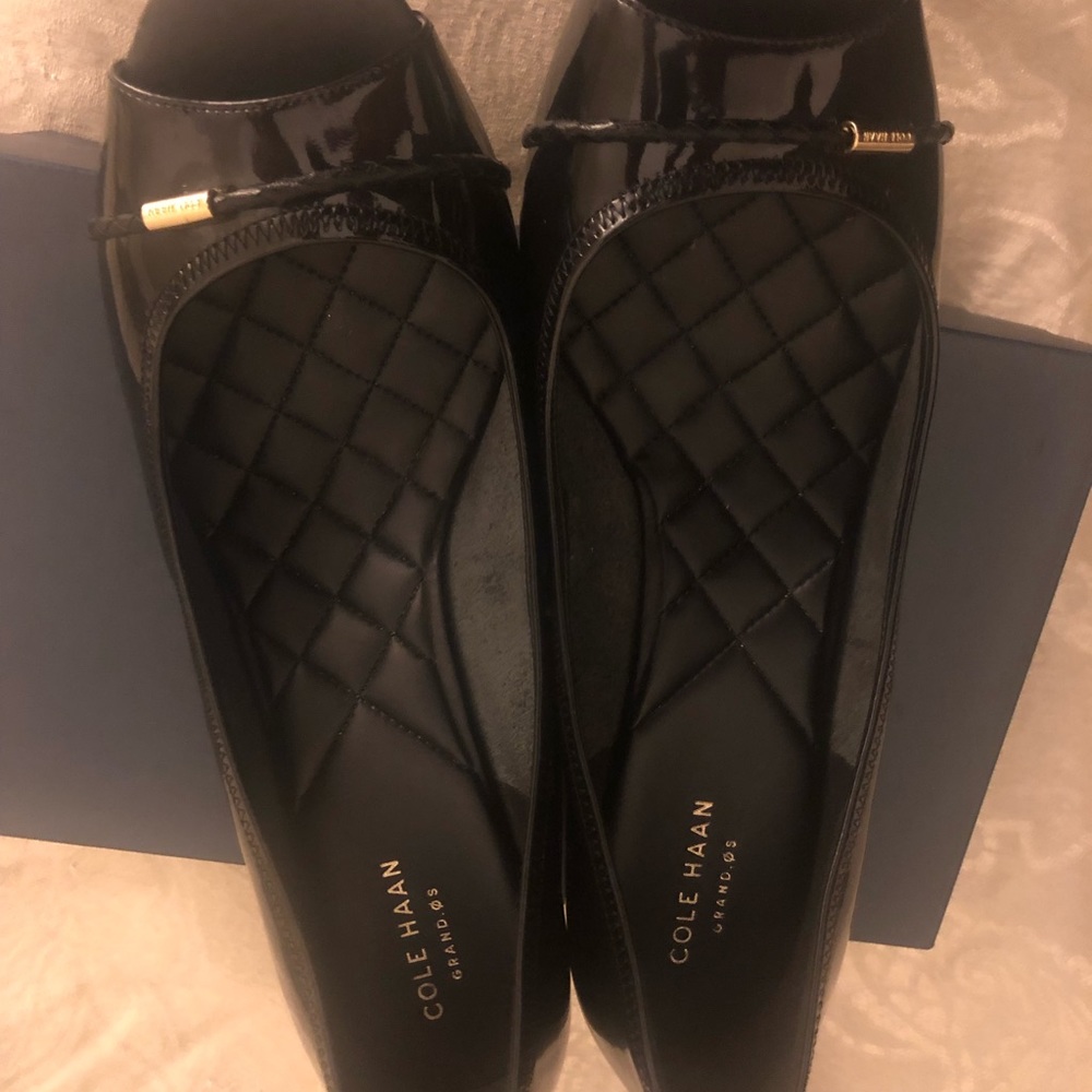 Cole Haan Braided Open Toe Wedge Pump